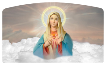 DACRO-108-BZ Immaculate Heart Clouds Bronze